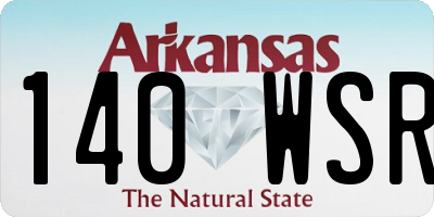 AR license plate 140WSR