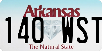 AR license plate 140WST