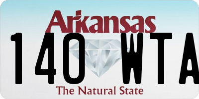 AR license plate 140WTA