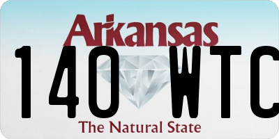 AR license plate 140WTC