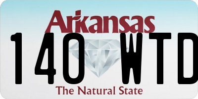 AR license plate 140WTD