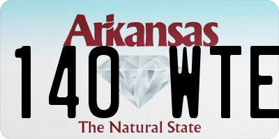 AR license plate 140WTE