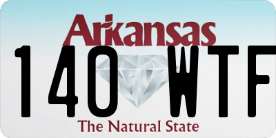 AR license plate 140WTF
