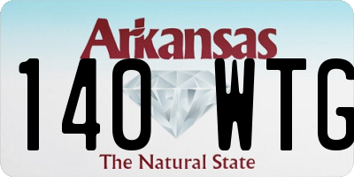 AR license plate 140WTG