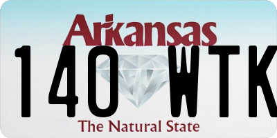 AR license plate 140WTK