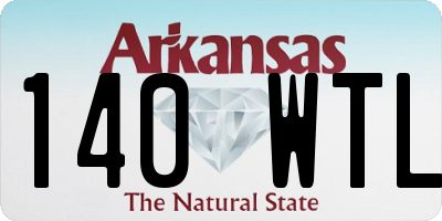 AR license plate 140WTL