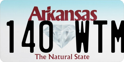 AR license plate 140WTM