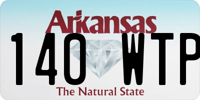 AR license plate 140WTP