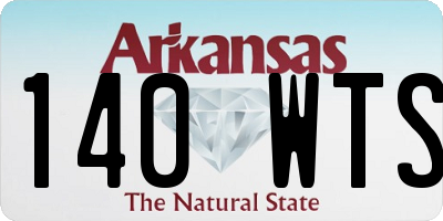 AR license plate 140WTS