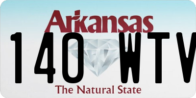 AR license plate 140WTV