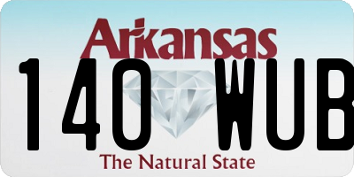 AR license plate 140WUB