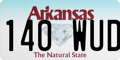 AR license plate 140WUD