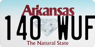 AR license plate 140WUF