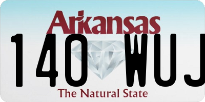 AR license plate 140WUJ