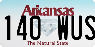 AR license plate 140WUS