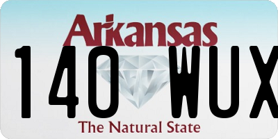 AR license plate 140WUX