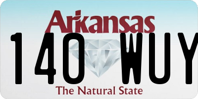 AR license plate 140WUY