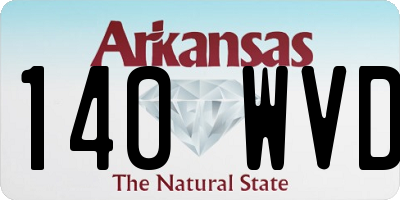 AR license plate 140WVD