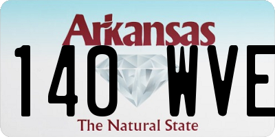 AR license plate 140WVE