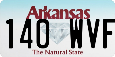 AR license plate 140WVF