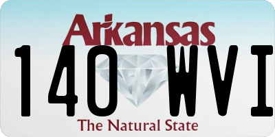 AR license plate 140WVI