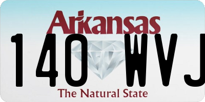 AR license plate 140WVJ