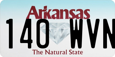 AR license plate 140WVN