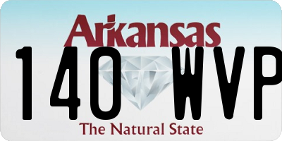 AR license plate 140WVP