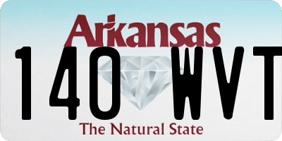 AR license plate 140WVT