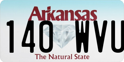 AR license plate 140WVU