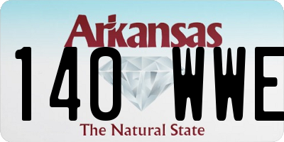 AR license plate 140WWE