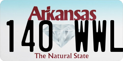 AR license plate 140WWL