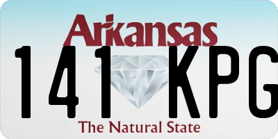 AR license plate 141KPG