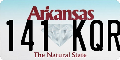 AR license plate 141KQR