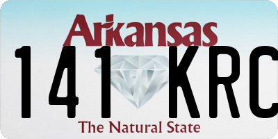 AR license plate 141KRC