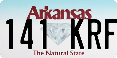 AR license plate 141KRF
