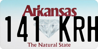 AR license plate 141KRH