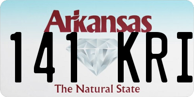 AR license plate 141KRI