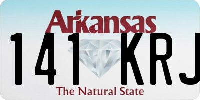 AR license plate 141KRJ