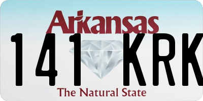 AR license plate 141KRK