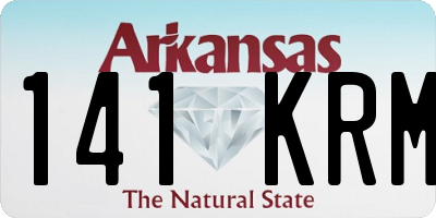 AR license plate 141KRM