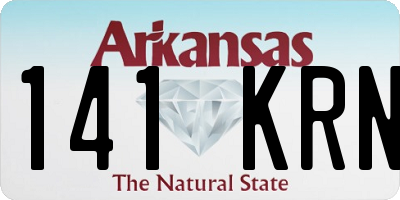 AR license plate 141KRN
