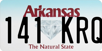 AR license plate 141KRQ