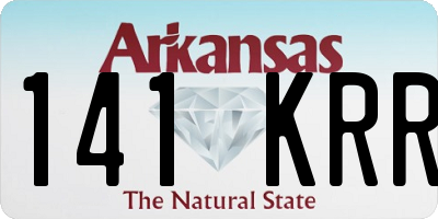 AR license plate 141KRR