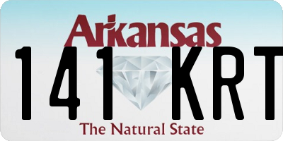AR license plate 141KRT