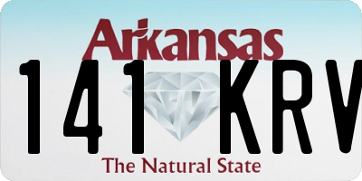 AR license plate 141KRV