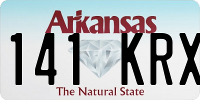 AR license plate 141KRX