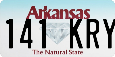 AR license plate 141KRY