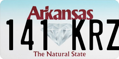 AR license plate 141KRZ