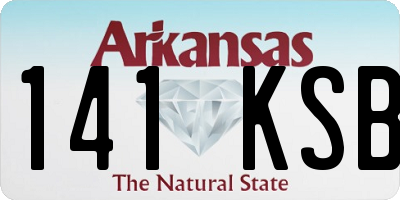 AR license plate 141KSB
